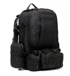 Рюкзак з підсумками Lesko B08 55 літрів Black (0277-R) - зображення 5