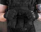 Тактичні повнопалі рукавички (велорукавиці, моторукавиці) Eagle Tactical ET-12 Black Розмір XL - зображення 8