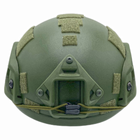 Кевларовий шолом каска військова тактична Виробництво Україна ОБЕРІГ R (олива)клас 1 NIJ IIIa - зображення 4