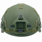 Каска шлем кевларовая военная тактическая баллистическая Украина ОБЕРІГ F2(хаки, олива) клас 1 NIJ IIIa - изображение 4