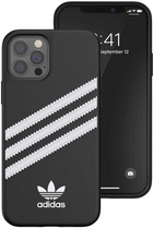 Etui plecki Adidas OR Moulded Case do Apple iPhone 12/12 Pro Black-white (8718846083591)