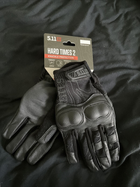 Тактичні рукавички 5.11 Tactical Hard Times 2 Чорний XXL - зображення 7