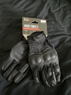 Тактичні рукавички 5.11 Tactical Hard Times 2 Чорний S - зображення 7