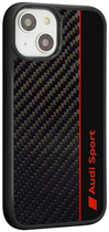 Etui plecki Audi Carbon Fiber Stripe do Apple iPhone 14 Black (6955250225304) - obraz 1