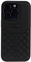 Etui plecki Audi Genuine Leather do Apple iPhone 14 Pro Black (6955250226424) - obraz 1