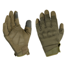 Тактичні рукавиці повнопалі із захистом Olive XL - изображение 1