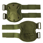 Комплект захисту AOKALI F001 Green тактичний наколінники + налокітники штурмові - зображення 2