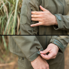 Тактична куртка Pave Hawk PLY-6 Green (M) чоловіча армійська з капюшоном і кишенями на рукавах - зображення 5