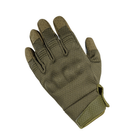 Тактичні рукавиці повнопалі із захистом Olive L - изображение 3