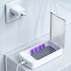 УФ Стерилизатор для смартфона антибактериальный со встроенным хабом , белый - изображение 3