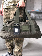 Універсальна тактична військова сумка MIL-TEC® US Combat Parachute Cargo Small 25 л, ОРІГІНАЛ, олива - зображення 3