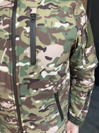 Куртка тактична зимова Softshell, Special, Мультикам, розмір XXL, на підкладці зі штучного хутра - зображення 9