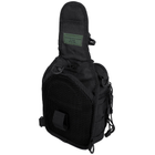 Рюкзак однолямочний MFH Shoulder Bag Black - зображення 8