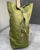 Баул тактичний YAKEDA TL-959, Оксфорд 600D, з плечовим шлейфом, колір Олива, тактична сумка для військових, армійський баул - зображення 2