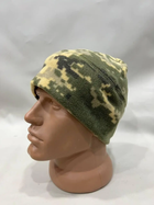 Набор мужской военный зимняя шапка, перчатки, хомут цвет пиксель - изображение 8