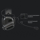 Тактичні активні навушники Earmor М32 + кріплення чебурашка OPS Core Сірий (Kali) - зображення 5