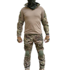 Тактический костюм 3 в 1, рубашка+ Брюки + наколенники и налокотники размер XL - изображение 4