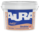 Фарба среднеструктурная AURA DEKOR STRUKTUR фасадна 10л