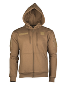 Реглан з капюшоном на блискавці Sturm Mil-Tec TACTICAL HOODIE Coyote L (11472019)