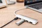 Hub USB Digitus USB-C 4-port + PD Silver (4016032455653) - obraz 8