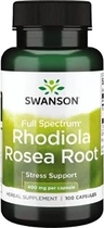 Biologicznie aktywny suplement Swanson Rhodiola Rosea 400 mg 100 kapsułek (87614110042) - obraz 1
