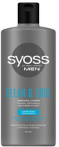 Szampon do odżywiania włosów Syoss Men Champo Clean & Cool 440 ml (5201143747806) - obraz 1