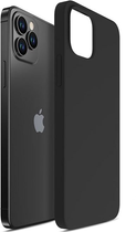 Etui plecki 3MK Silicone Case do Apple iPhone 12 Pro Max Black (5903108499026) - obraz 1