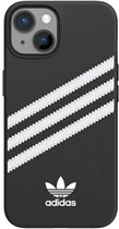 Etui z klapką Adidas OR Booklet Case do Apple iPhone 14 White-black (8718846100199) - obraz 1