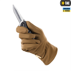 Зимові сенсорні тактичні рукавички M-Tac Soft Shell Coyote Розмір S - зображення 9