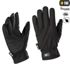 Тактические перчатки Soft Shell Thinsulate Black Размер M (сенсорные, софтшелл, непромокаемые) - изображение 1