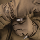 Тактические перчатки Soft Shell Thinsulate Coyote Brown Размер XL (сенсорные, софтшелл, непромокаемые) - изображение 5
