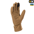 Зимові сенсорні тактичні рукавички M-Tac Soft Shell Coyote Розмір M - зображення 11