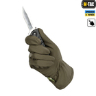 Зимові сенсорні тактичні рукавички M-Tac Soft Shell Olive Розмір S (90010001) - зображення 3