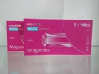 Рукавички нітрилові оглядові, нестерильні, MedіOK. MAGENTA, без пудри, колір яскраво рожевий, розмір S - зображення 1