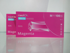 Рукавички нітрилові оглядові, нестерильні, MedіOK. MAGENTA, без пудри, колір яскраво рожевий, розмір М - зображення 1