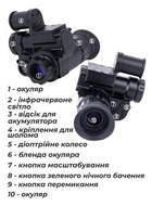 Прилад нічного бачення NVG10 Night Vision із кріпленням на шолом - зображення 6