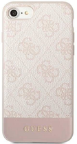 Etui plecki Guess 4G Stripe Collection do Apple iPhone 7/8 Pink (3666339118907) - obraz 1