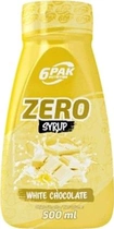 Substytut żywności 6PAK Nutrition Syrup Zero 500 ml Biała Czekolada (5902811812924) - obraz 1