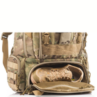 Рюкзак тактический военный с карманом для шлема YAKEDA 55L Койот KYF050CB - изображение 3