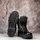 Тактические женские ботинки Kindzer кожаные натуральный мех 40 чёрные - изображение 4