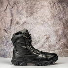 Тактические женские ботинки Kindzer кожаные натуральный мех 40 чёрные - изображение 6