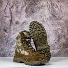 Тактические мужские ботинки Kindzer кожаные натуральный мех 40 олива - изображение 4