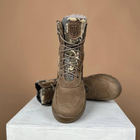 Тактические женские ботинки Kindzer кожаные натуральный мех 38 койот - изображение 6