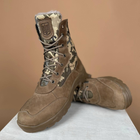 Тактичні жіночі черевики Kindzer шкіряні натуральне хутро 40 койот - зображення 13