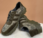 Тактические мужские кроссовки кожаные Kindzer 47 олива - изображение 6