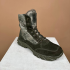 Тактические мужские ботинки Kindzer кожаные натуральный мех 48 олива - изображение 2