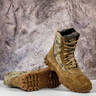 Тактичні чоловічі черевики Kindzer шкіряні натуральне хутро 49 койот - зображення 7