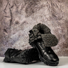 Тактические мужские ботинки Kindzer кожаные натуральный мех 46 чёрные - изображение 5