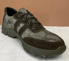 Тактические мужские кроссовки кожаные Kindzer 40 олива - изображение 5