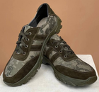 Тактические мужские кроссовки кожаные Kindzer 45 олива - изображение 1
